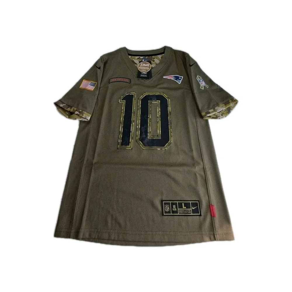 New Nike Salute To Service New England Patriots Mac Jones NFL Jersey Youth Large